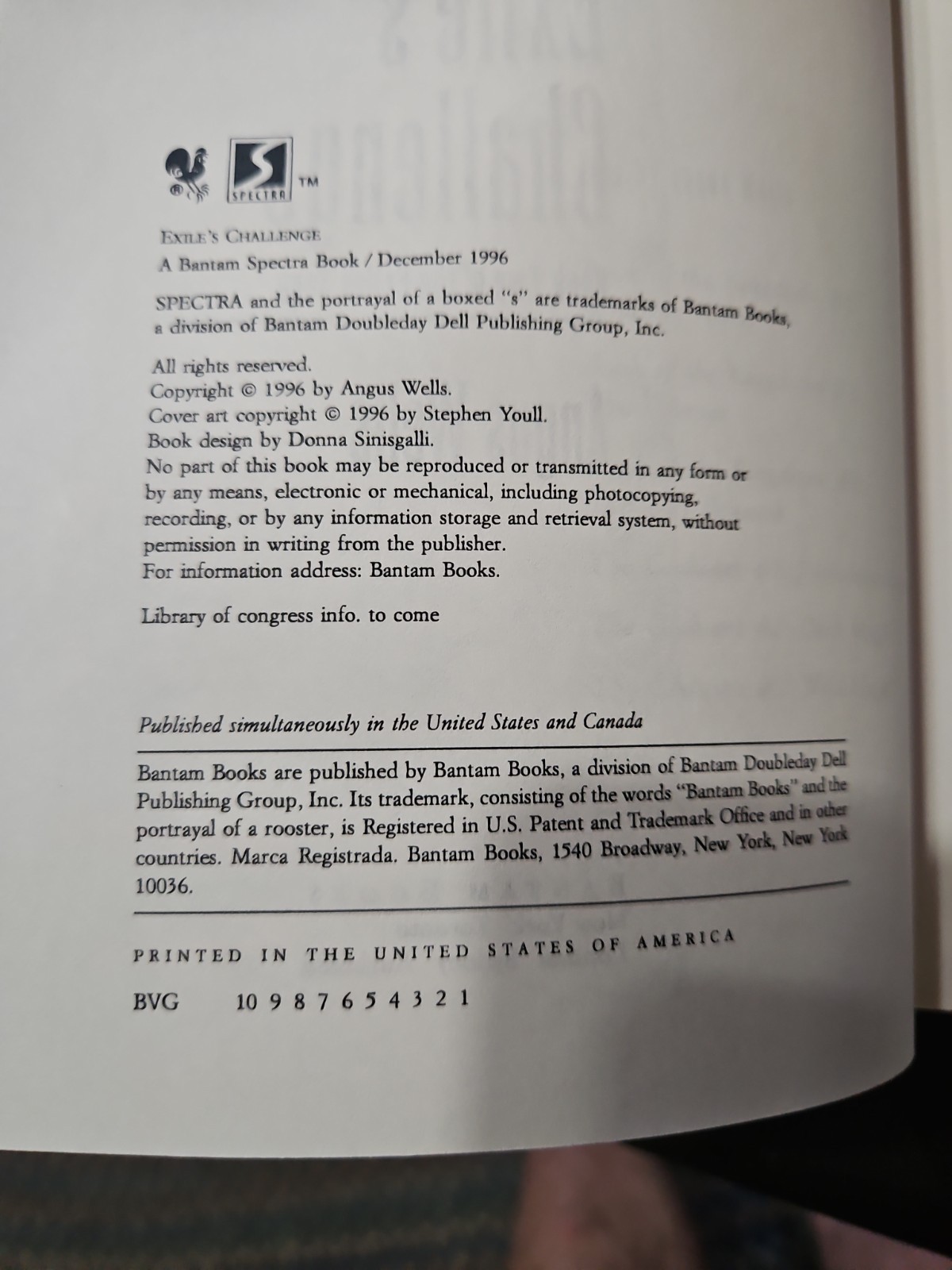 Exile’s Children & Exile’s Challenge by Angus Wells Uncorrected Proofs