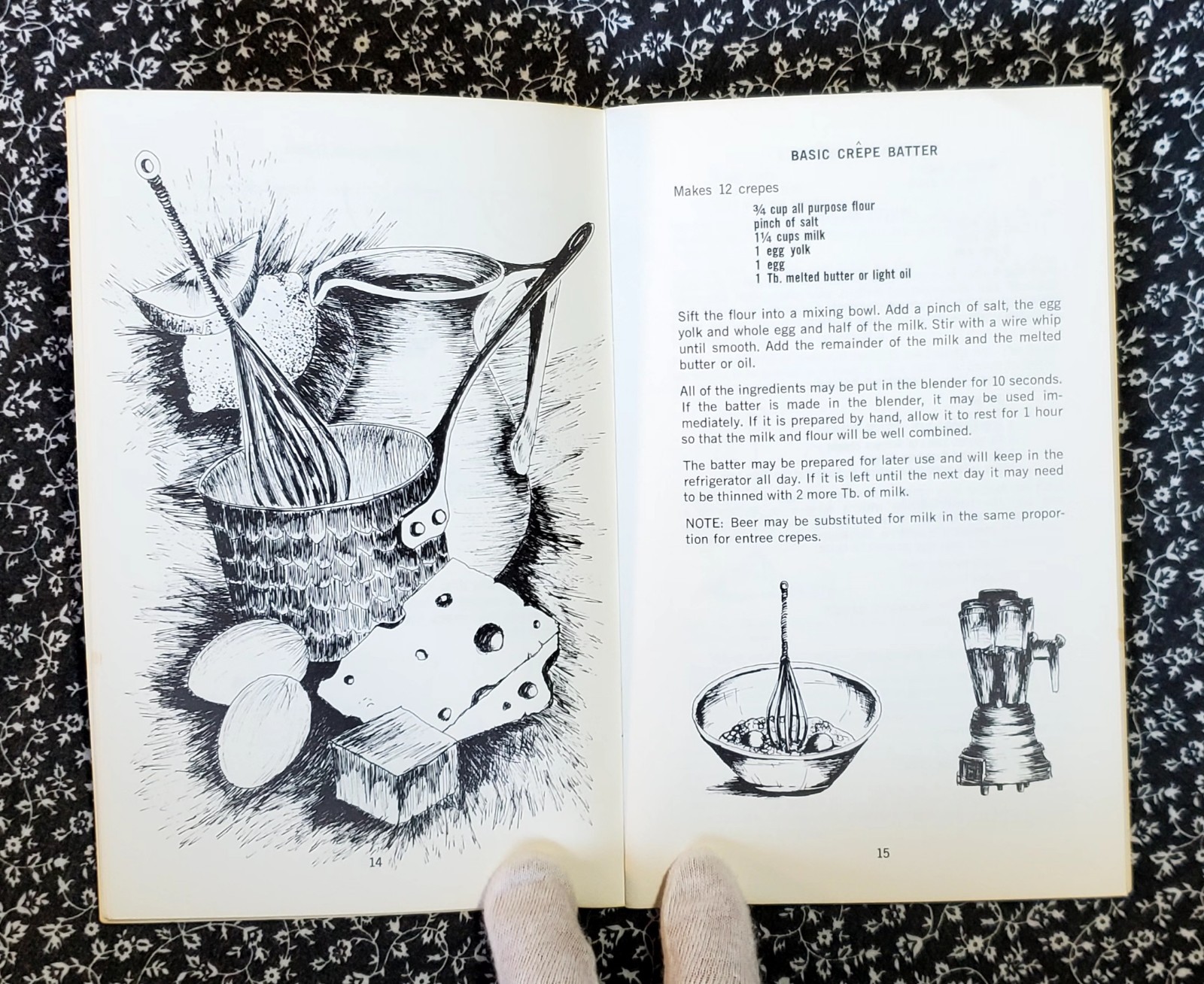 Crepes and Flaming Desserts, Irena Kirshman, 1969, PB, Potpourri Press