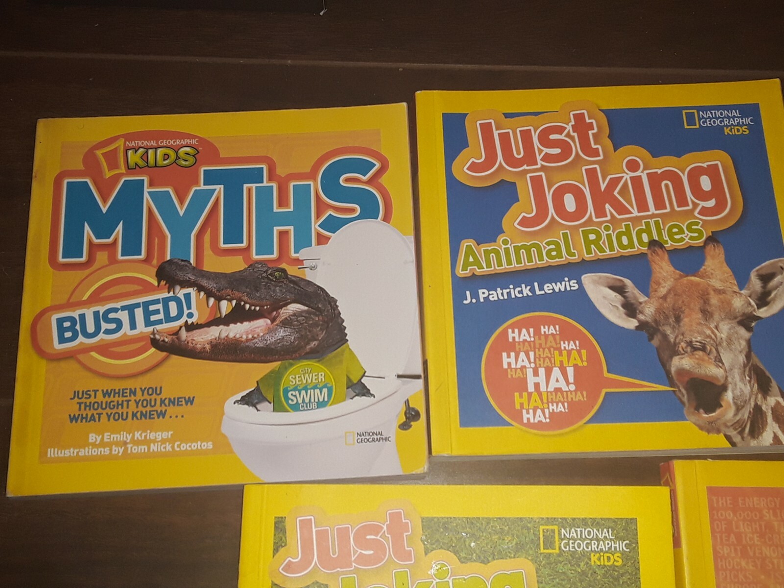 5 National Geographic Kids Books Weird But True, Just Joking & Myths