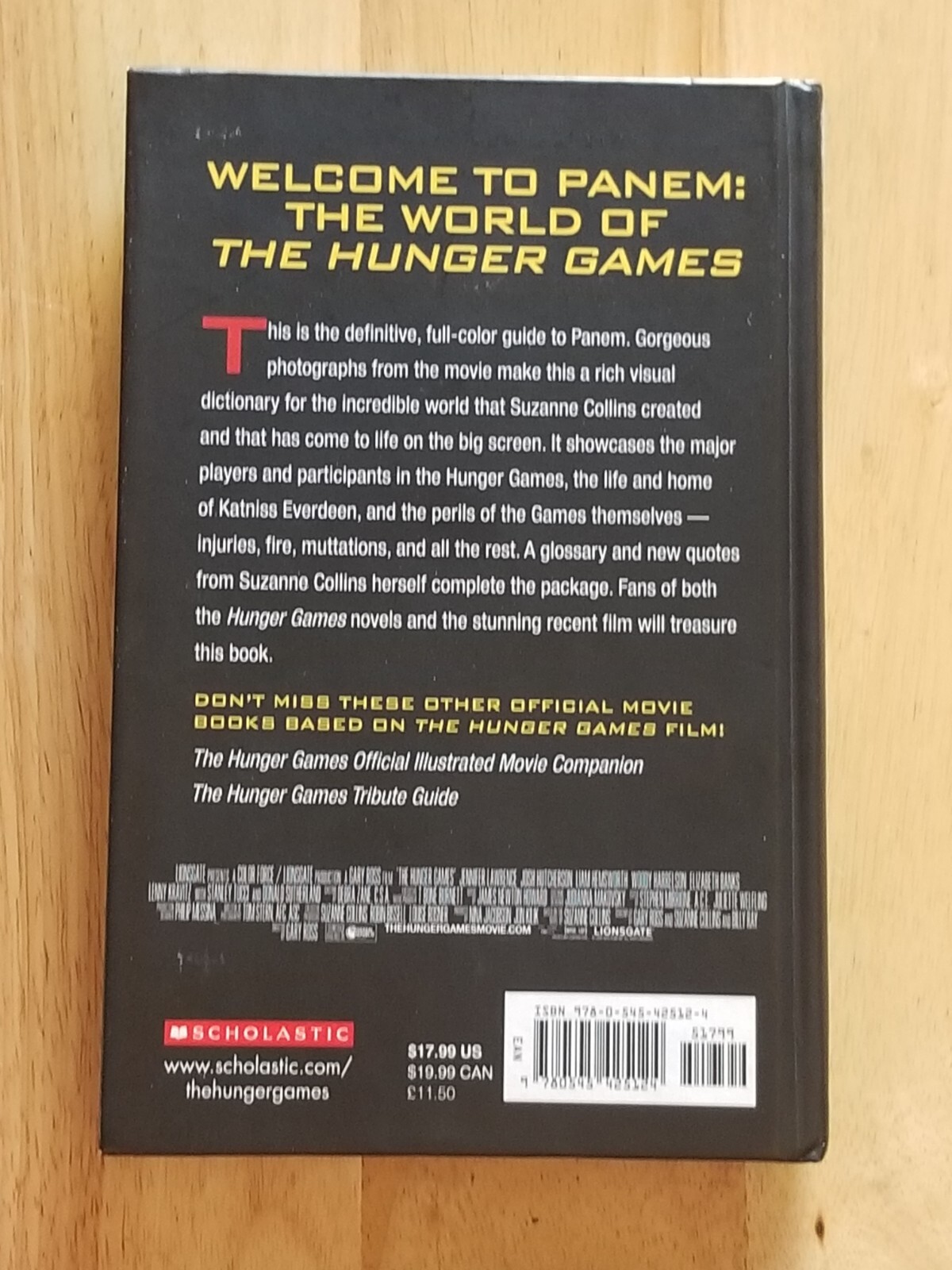 The World Of The Hunger Games, by Kate Egan – Scholastic books – Hardcover