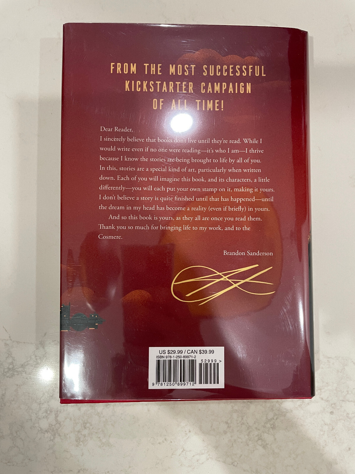 The Sunlit Man A Cosmere Novel Signed Brandon Sanderson First 1st Print Unread