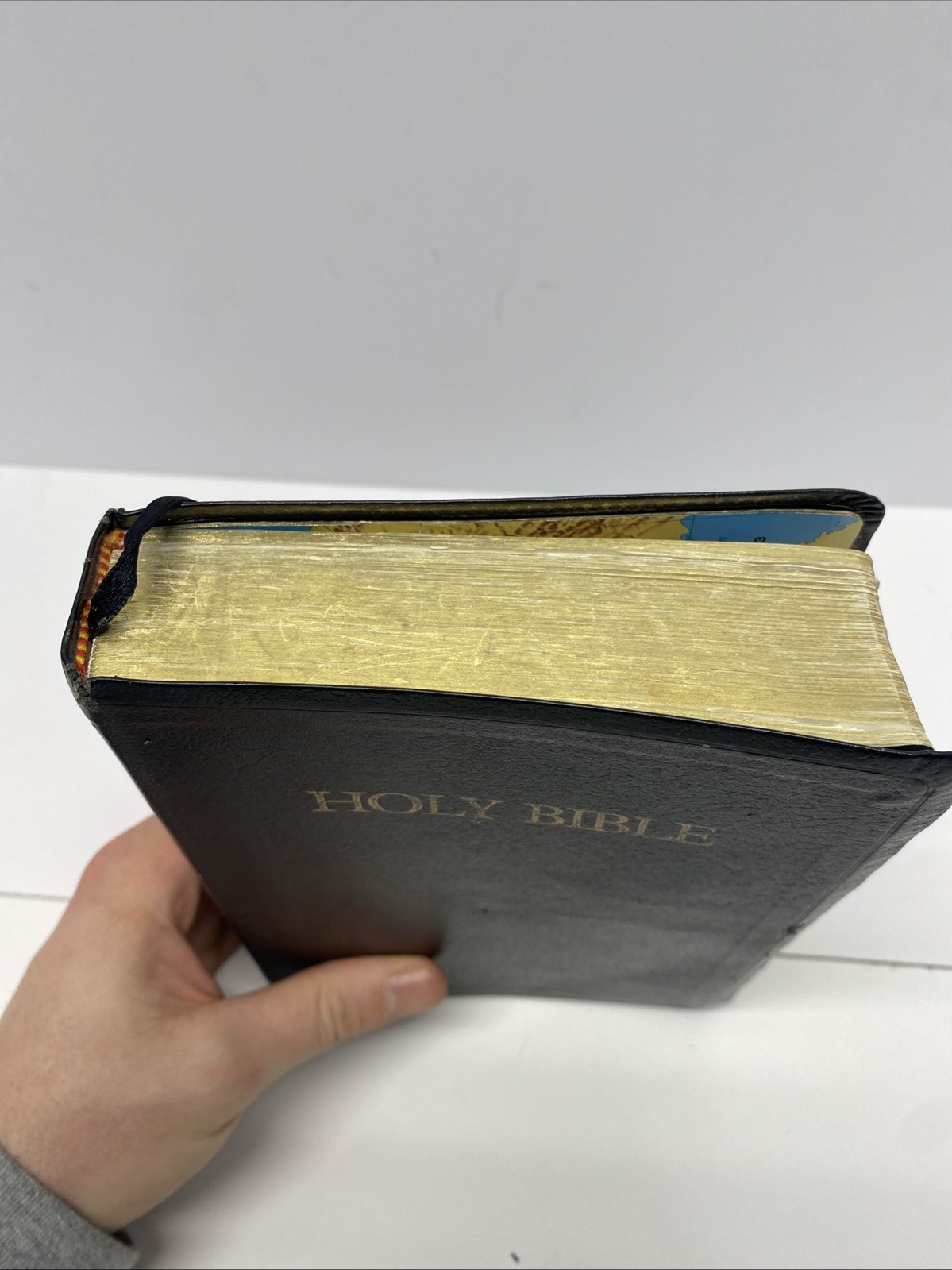KJV HOLY BIBLE King James Version Black Large Print Thumb Index Edition