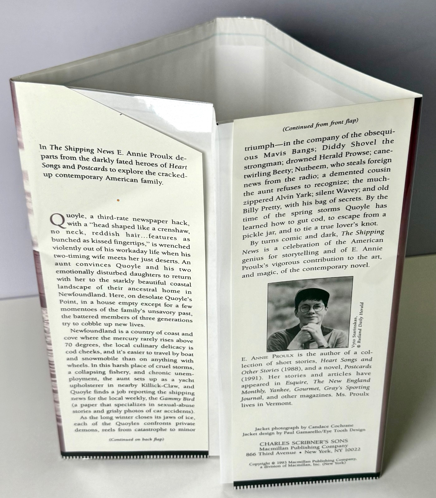 The Shipping News (Pulitzer) Annie Proulx 1993 HCDJ 3rd print w Mylar, Fine