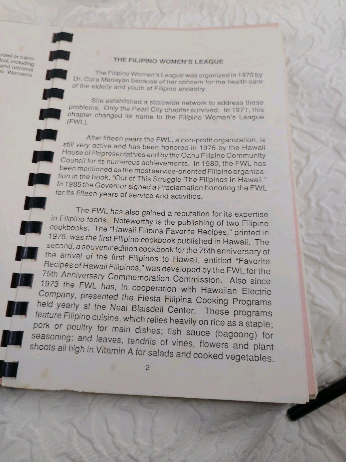 Hawaii Filipinas Favorite Recipes – Filipino Women’s League 1990 RARE!!