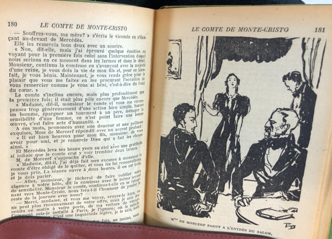 Le Comte de Monte-Cristo, 2 volumes, Dumas, 1938, E-120