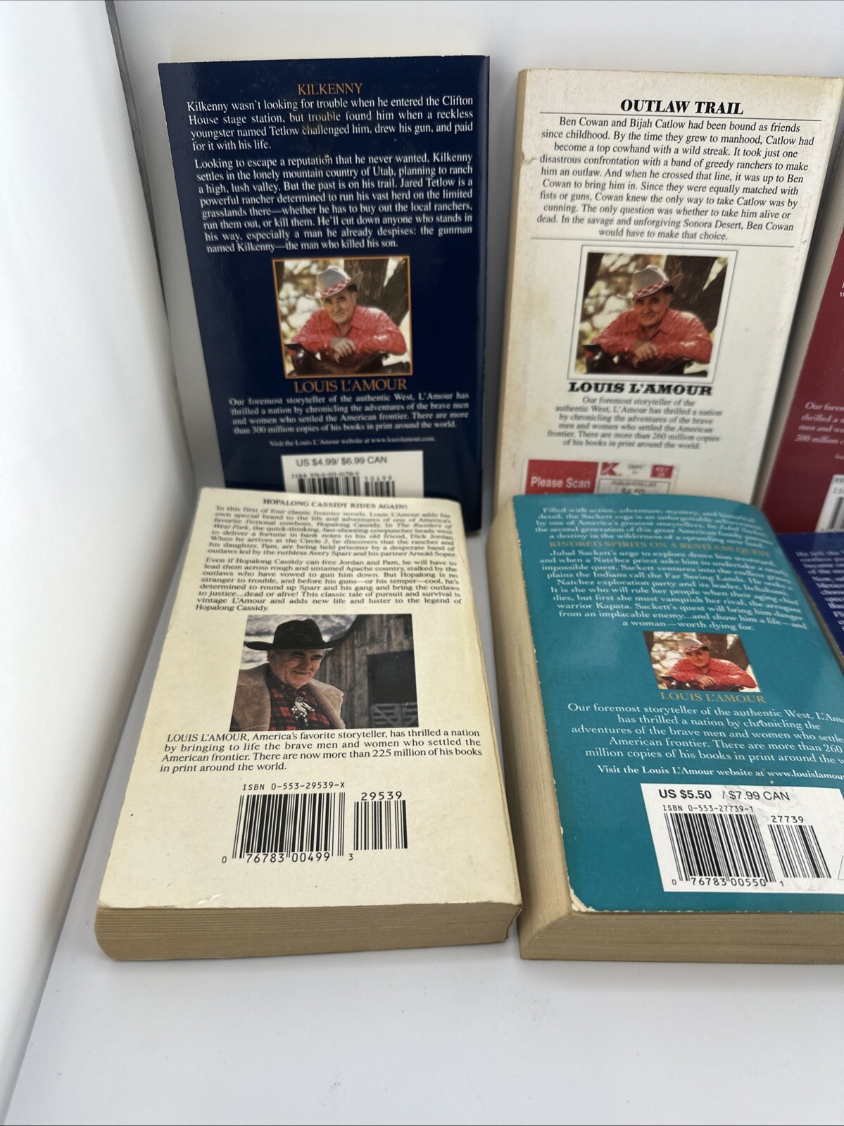 Lot of 6- LOUIS L’AMOUR – Paperback Western Books – Mixed Titles