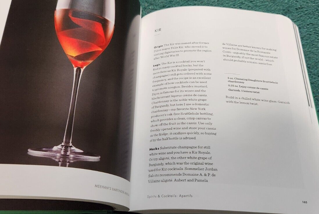 2017 MEEHAN’S BARTENDER MANUAL Jim Meehan Mixology Drinks Ten Speed Press