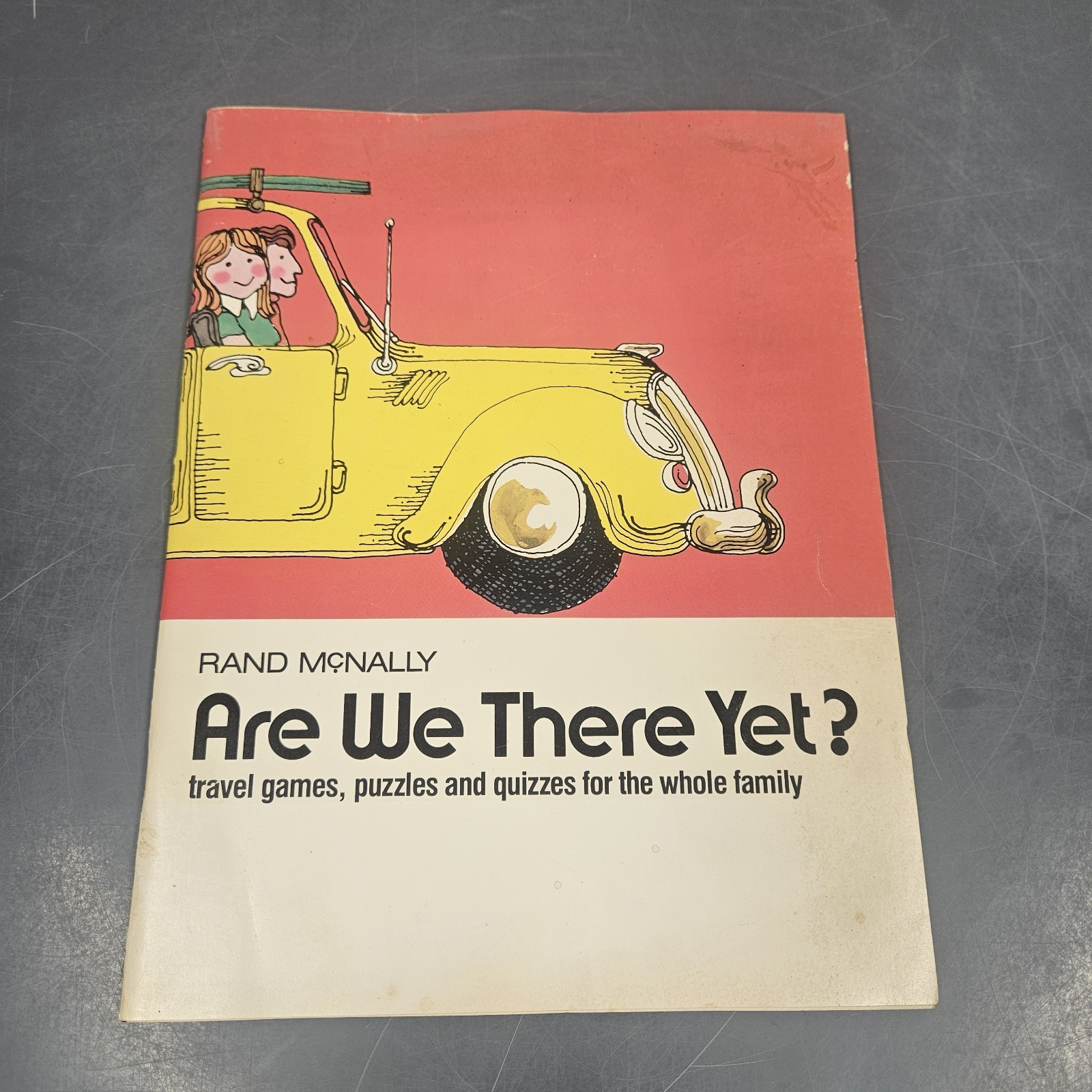 1980 Rand McNally Are We There Yet? Travel Games Puzzles Quizzes For The Family