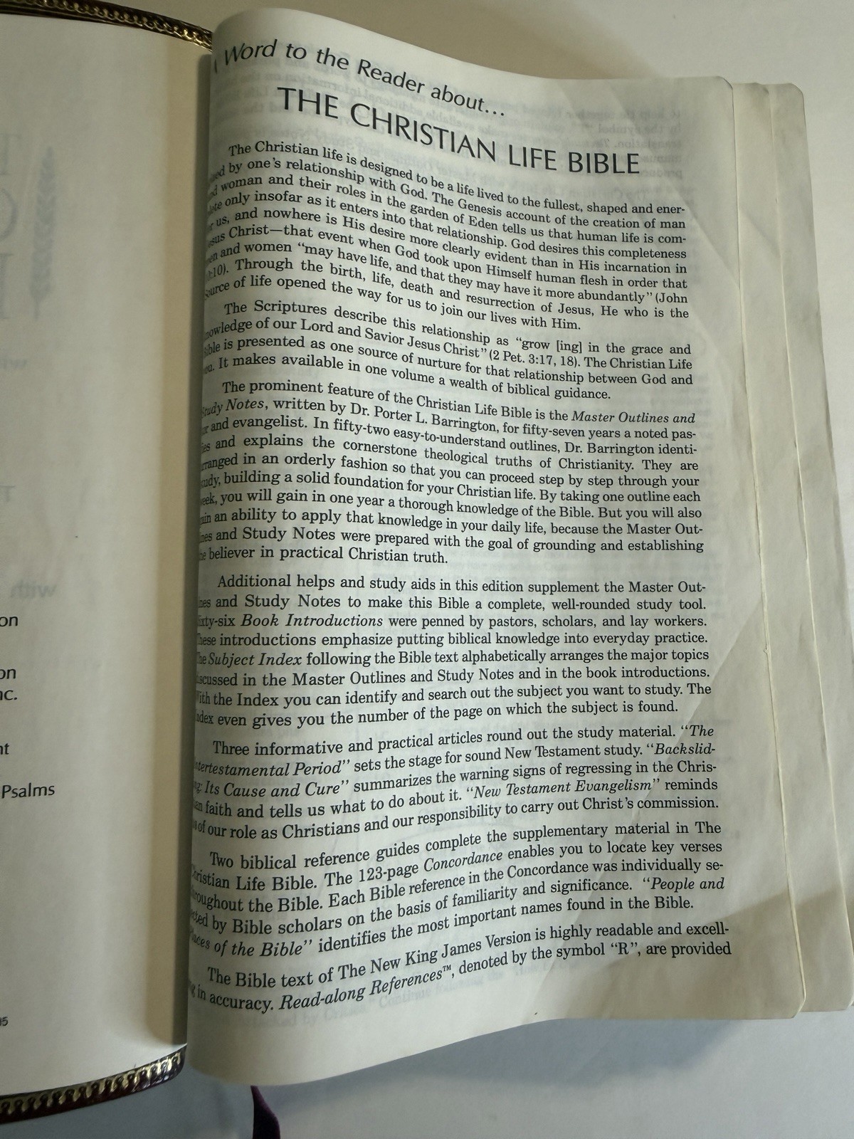 Christian Life Bible Burgundy Genuine Leather Leather NKJV