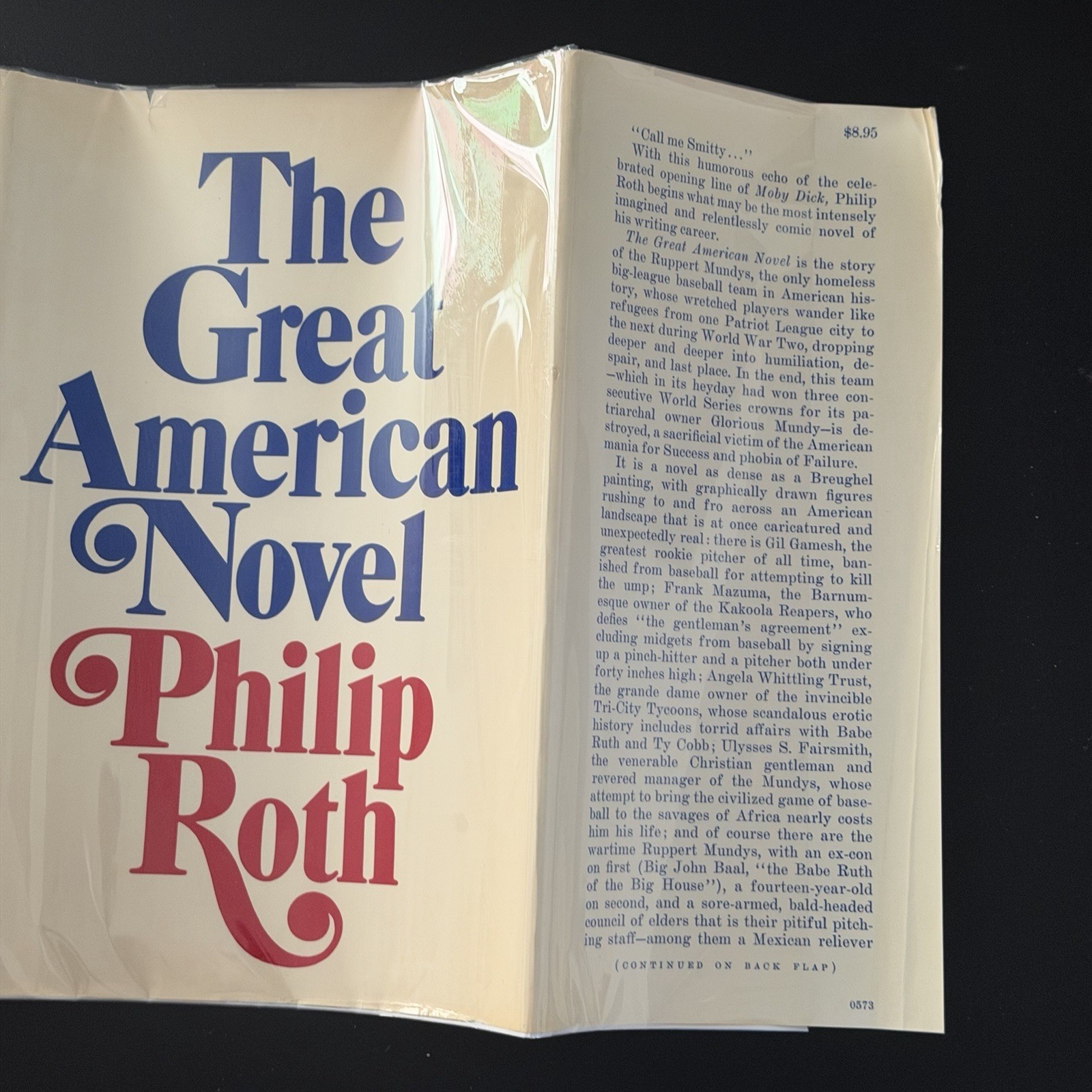 The Great American Novel Philip Roth 1973 Stated First Edition ARC w Note