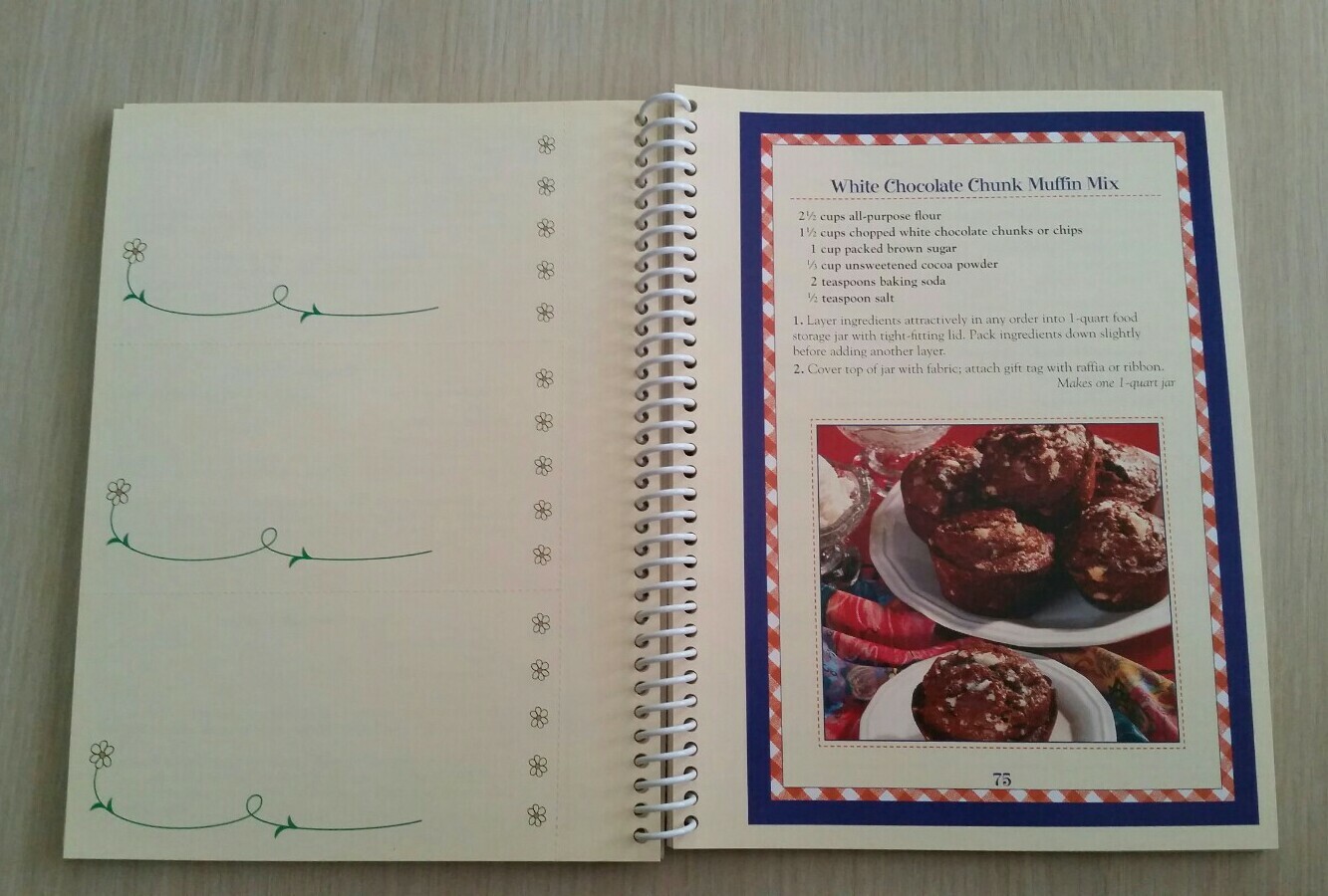 Gifts From A Jar “Cookies & Muffins” NO Raffi & Fabric JUST THE BOOK