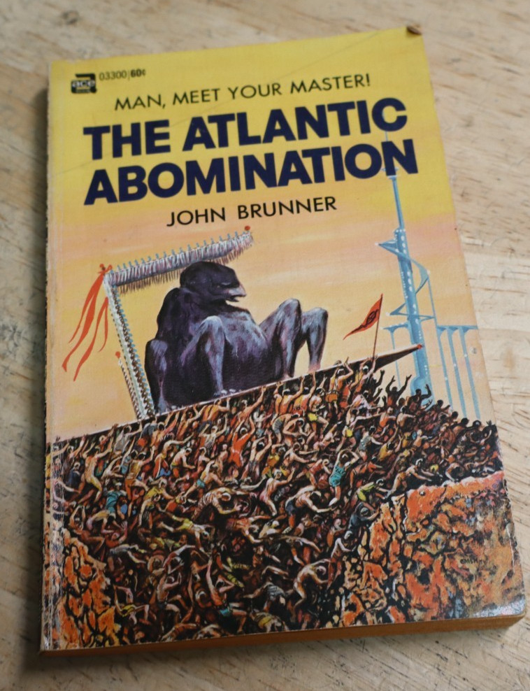 03300 THE ATLANTIC AMOMINATION-John Brunner ACE SFsingle ,1st SB VG