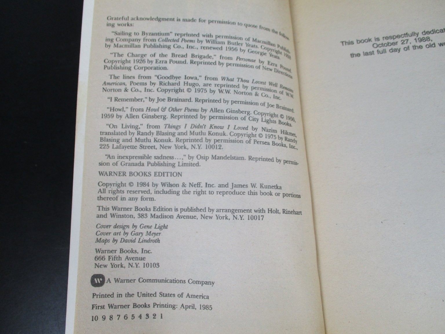 WARDAY by Whitley Strieber James Kunetka 1985 PB POST-NUCLEAR WAR AMERICA