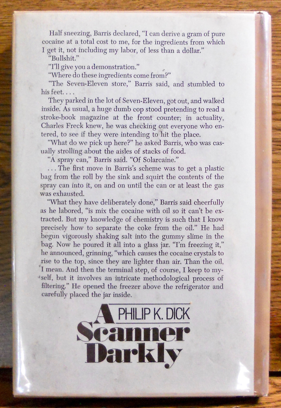 Philip K. Dick. A SCANNER DARKLY. Doubleday, 1977. 1st HC/DJ. Code G51. Scarce!