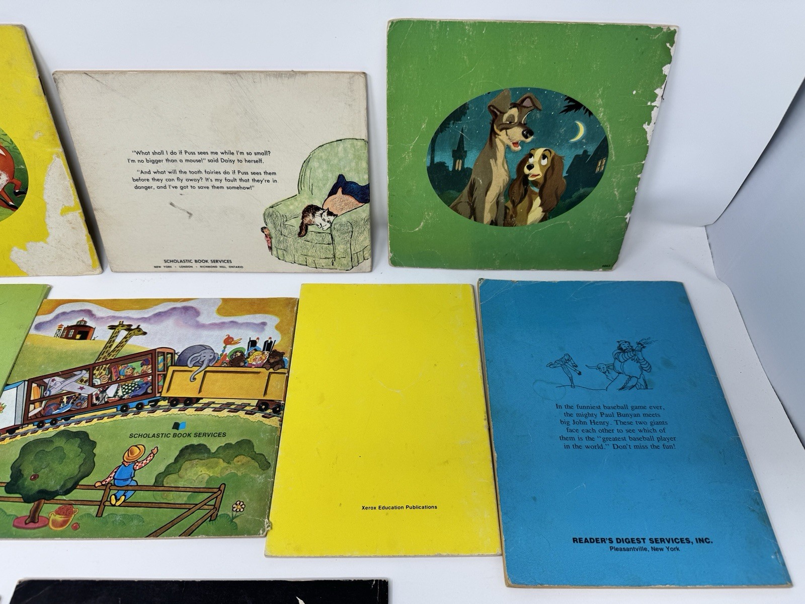 10 Childrens Books VTG 60s-70s Lot Scholastic Troll Xerox Golden Press Readers