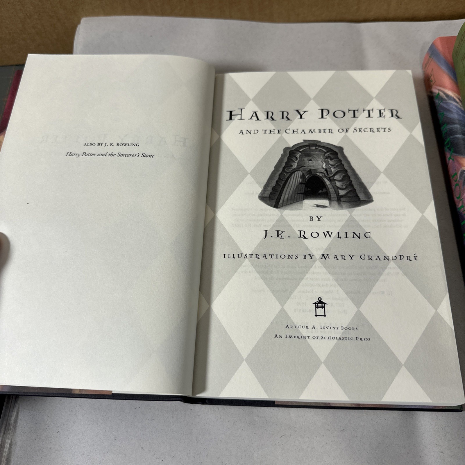 Harry Potter 1st Edition & 1st Printing Lot Volumes 1,2,3,4,7 Full Number Lines
