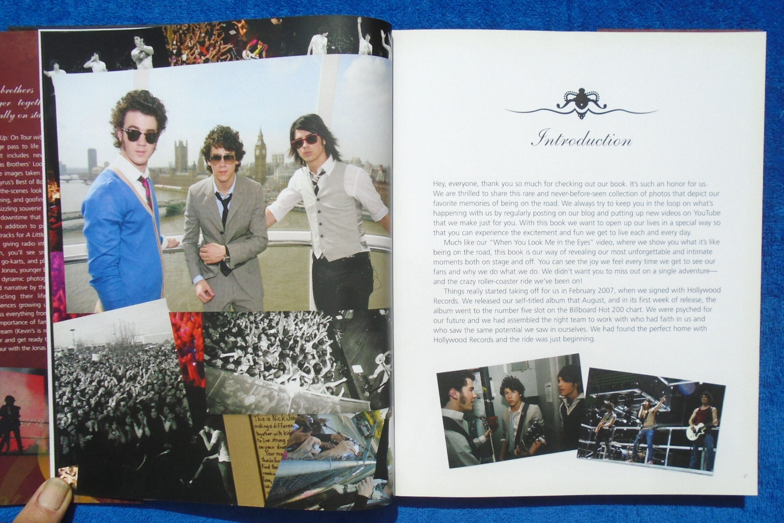 JONAS BROTHERS “Burning Up” ©2008 Hardcover 146 pages New Condition