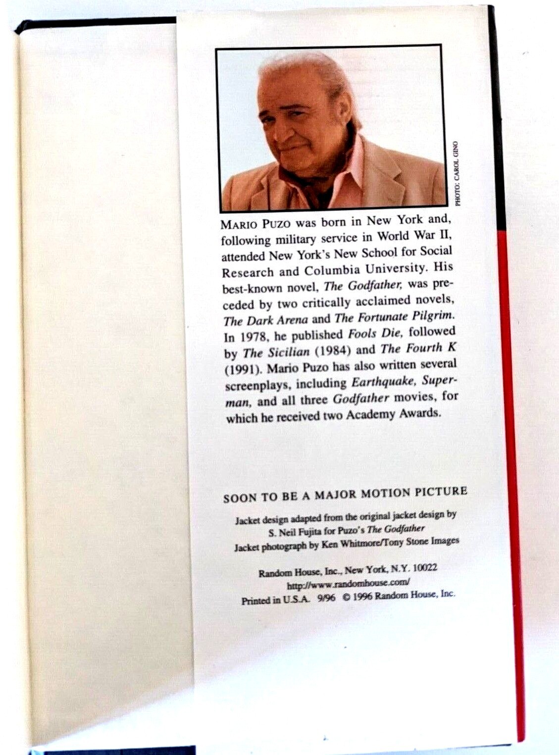 The Last Don by Mario Puzo (1996, Hardcover) Random House 482 Pages USA