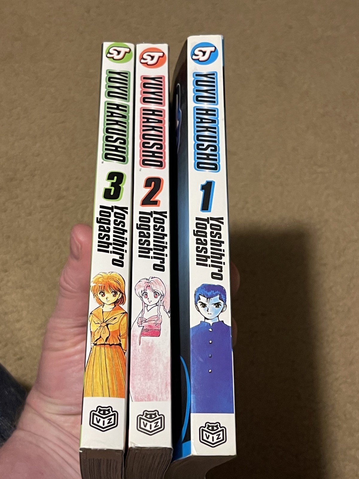 YUYU HAKUSHO Manga Vol 1 2 3 Shonen Jump ENGLISH By Yoshihiro Togashi, 2004