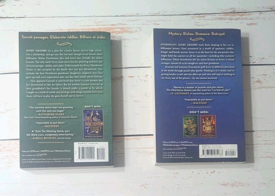The Inheritance Games Jennifer Lynn Barnes The Hawthorne Legacy