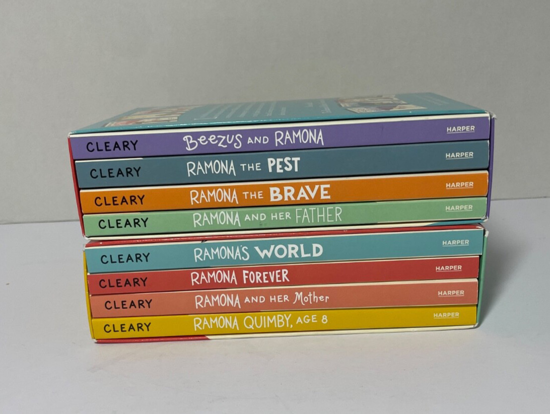 The Ramona Collection Volume 1 & 2 8 Paperbacks in 2 Box Sets Beverly Cleary