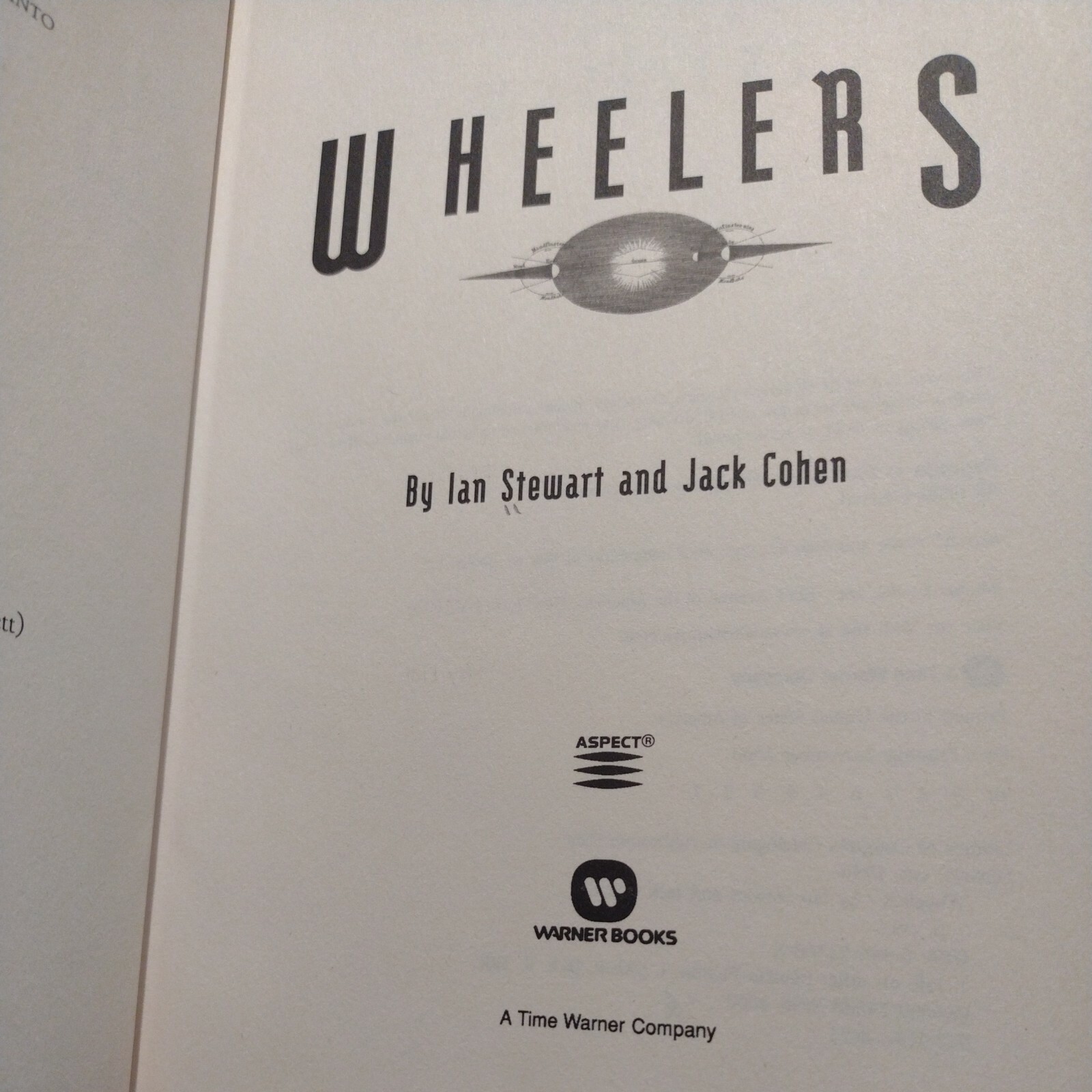Wheelers by Jack Cohen and Ian Stewart -2000 -Hardcover -1st Edition, 1st Print.