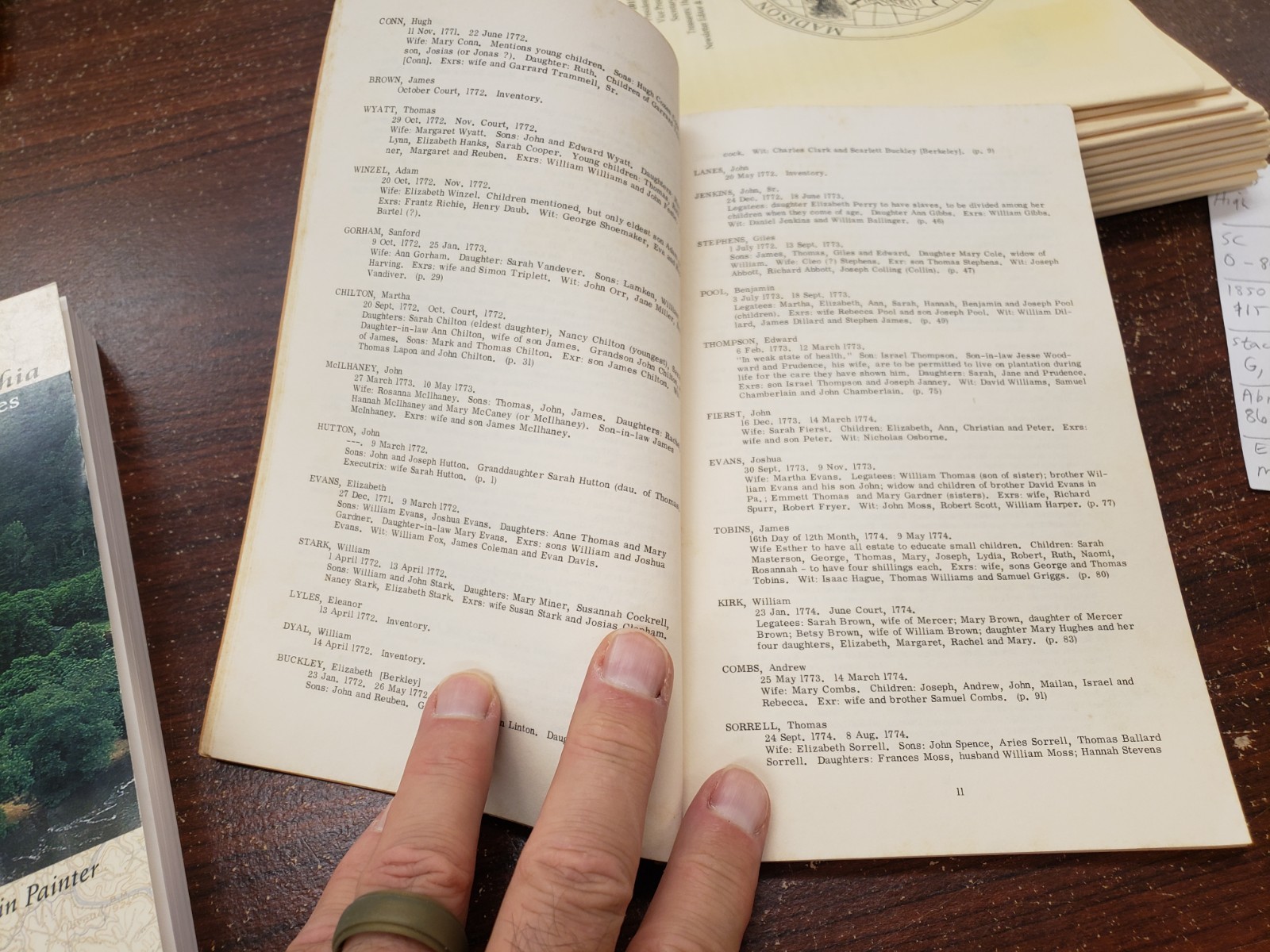 LOUDOUN Co, VA Abstracts of WILLS 1757-1800, by King, USED 1978 Book, 86 pages