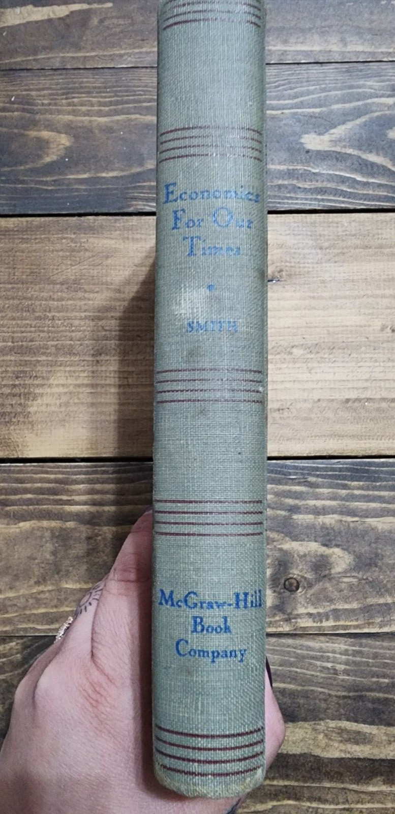 Economics For Our Times By Augustus H. Smith (Hardcover, Second Printing 1945)