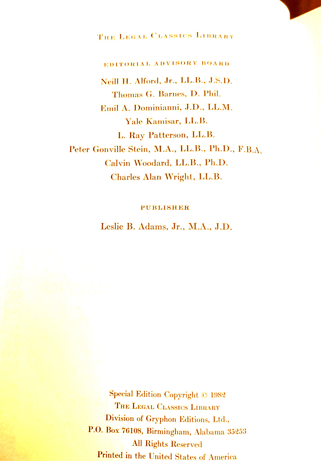 “The Common Law & Other Writings” Oliver Wendell Holmes Full Leather Fine Cond.