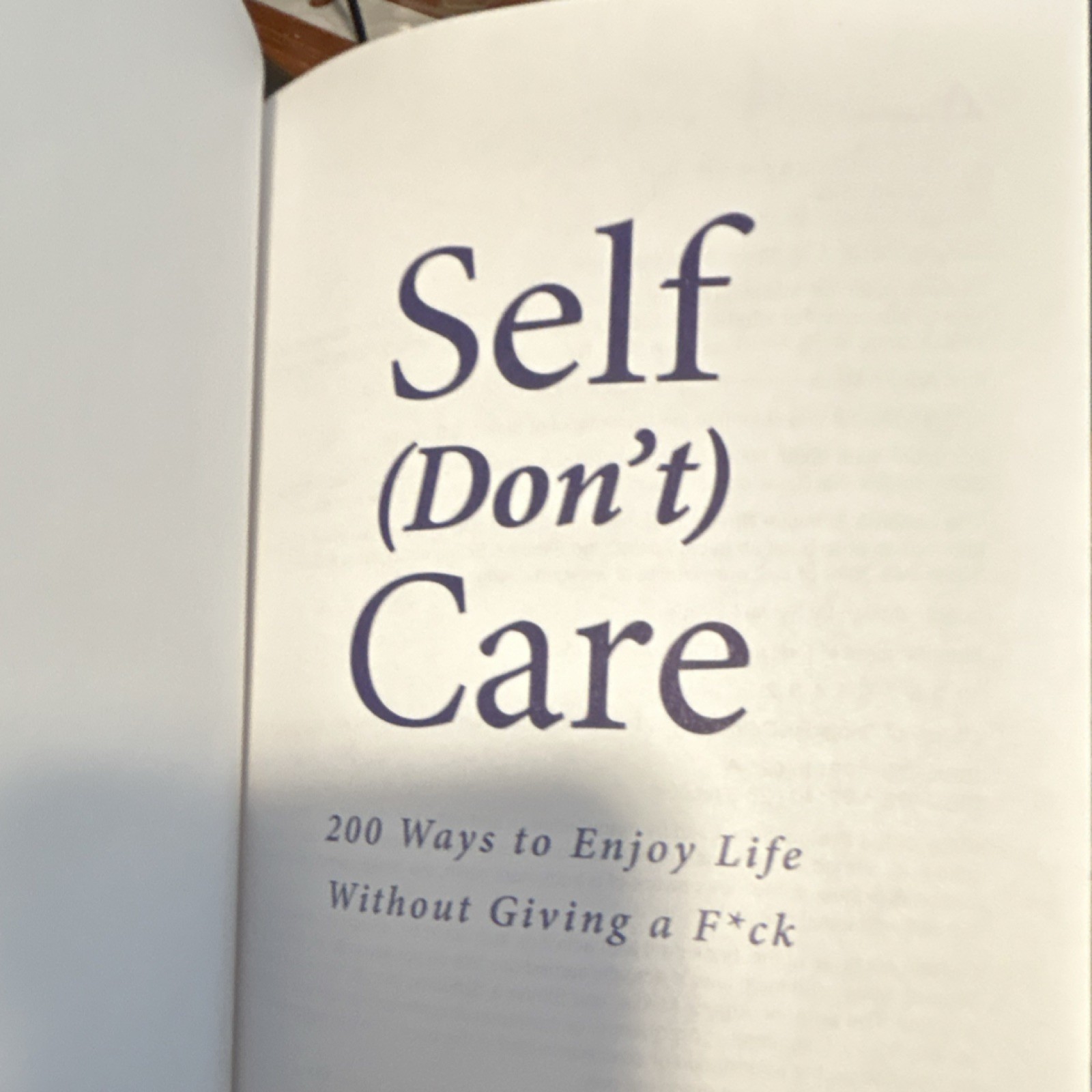 Adams Media Self (Don’t) Care: 200 Ways to Enjoy Life Hardcover Humor 2019