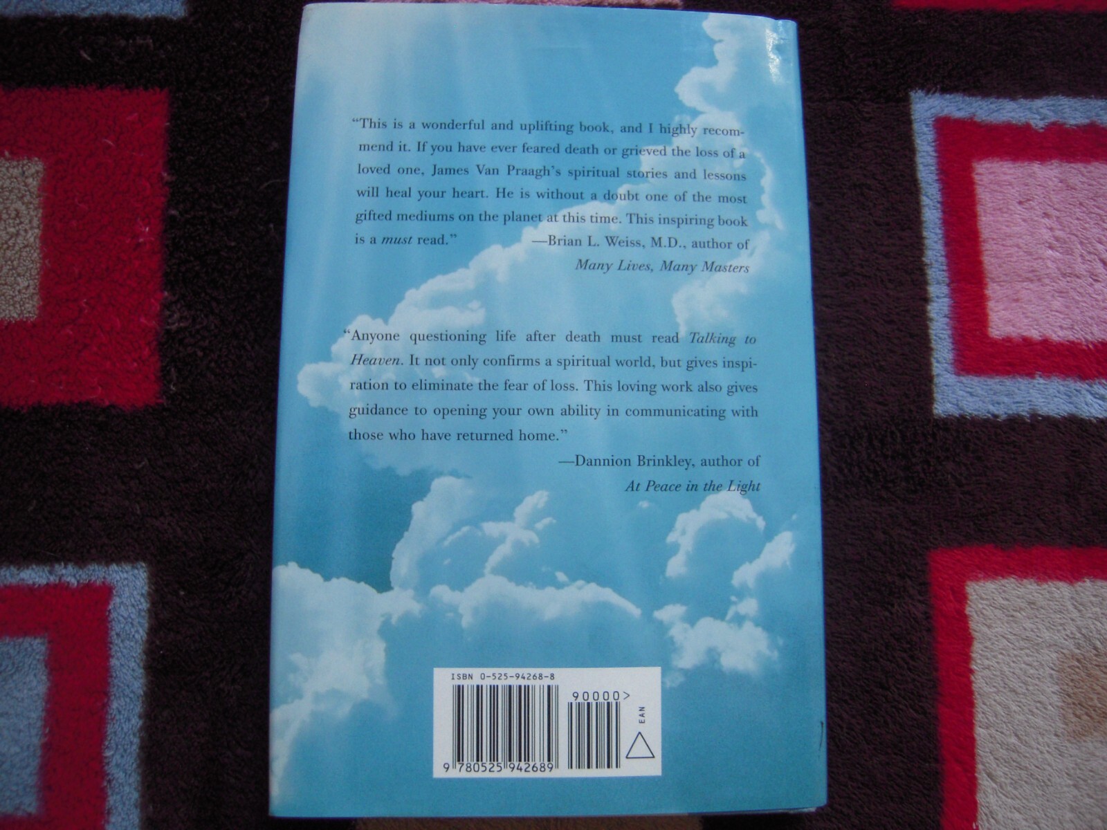 VTG 1997 TALKING TO HEAVEN BY JAMES VAN PRAAGH HARDCOVER 1ST EDITION 194 PAGES