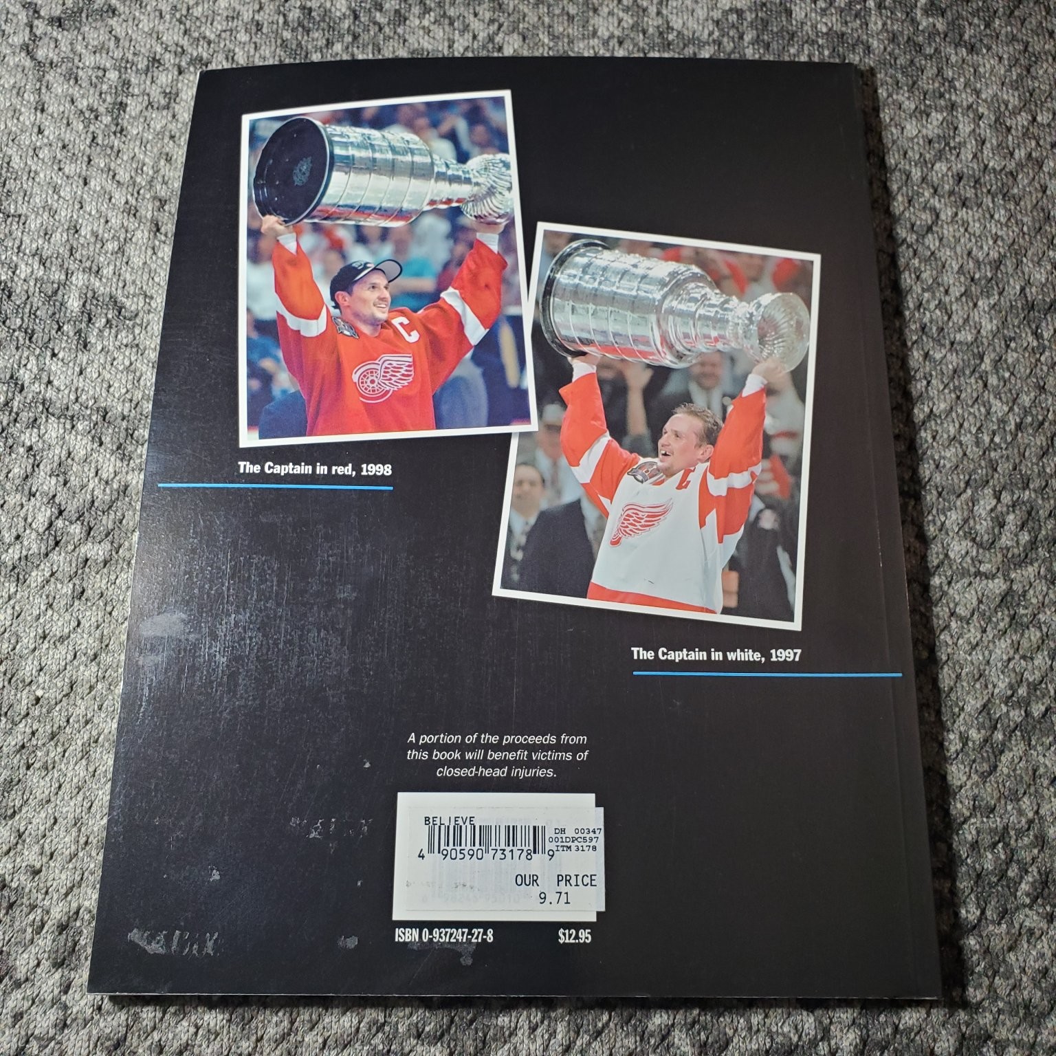 Believe! Mitch Albom 1998 Detroit Red Wings Stanley Cup Book Detroit Free Press