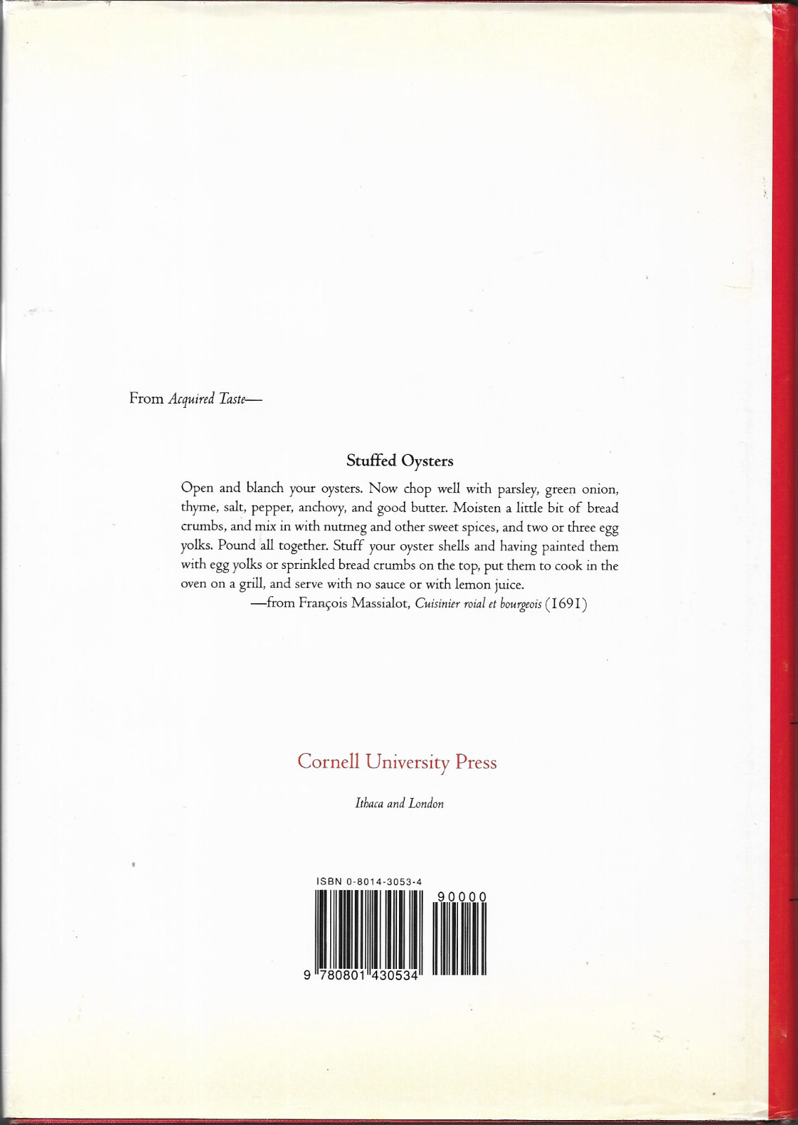 Acquired Taste : The French Origins of Modern Cooking by T. Sarah Peterson HB