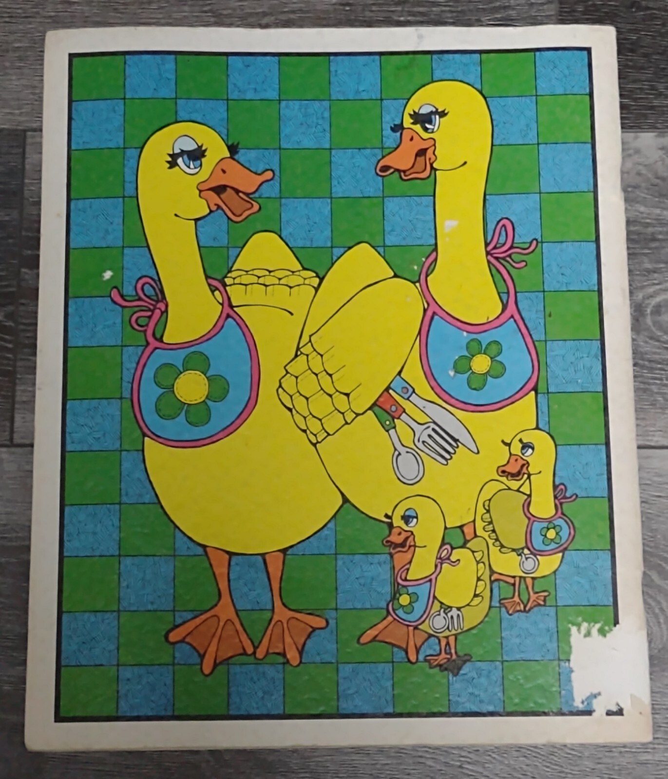 Vtg Coloring Book Potpourri Press Gobble Gobble Educational Adventure 1971