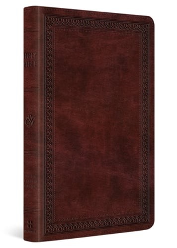 ESV Thinline Bible, Red Letter (Trutone, Mahogany, Border Design) by Esv Bibles