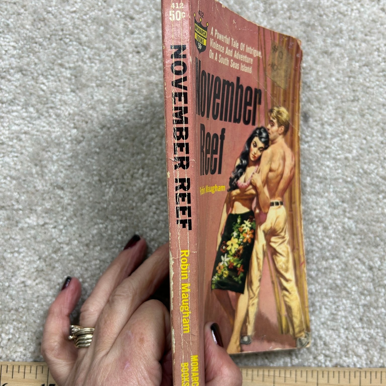 November Reef Robin Maugham 1964 South Seas Adventure Fiction Monarch Books