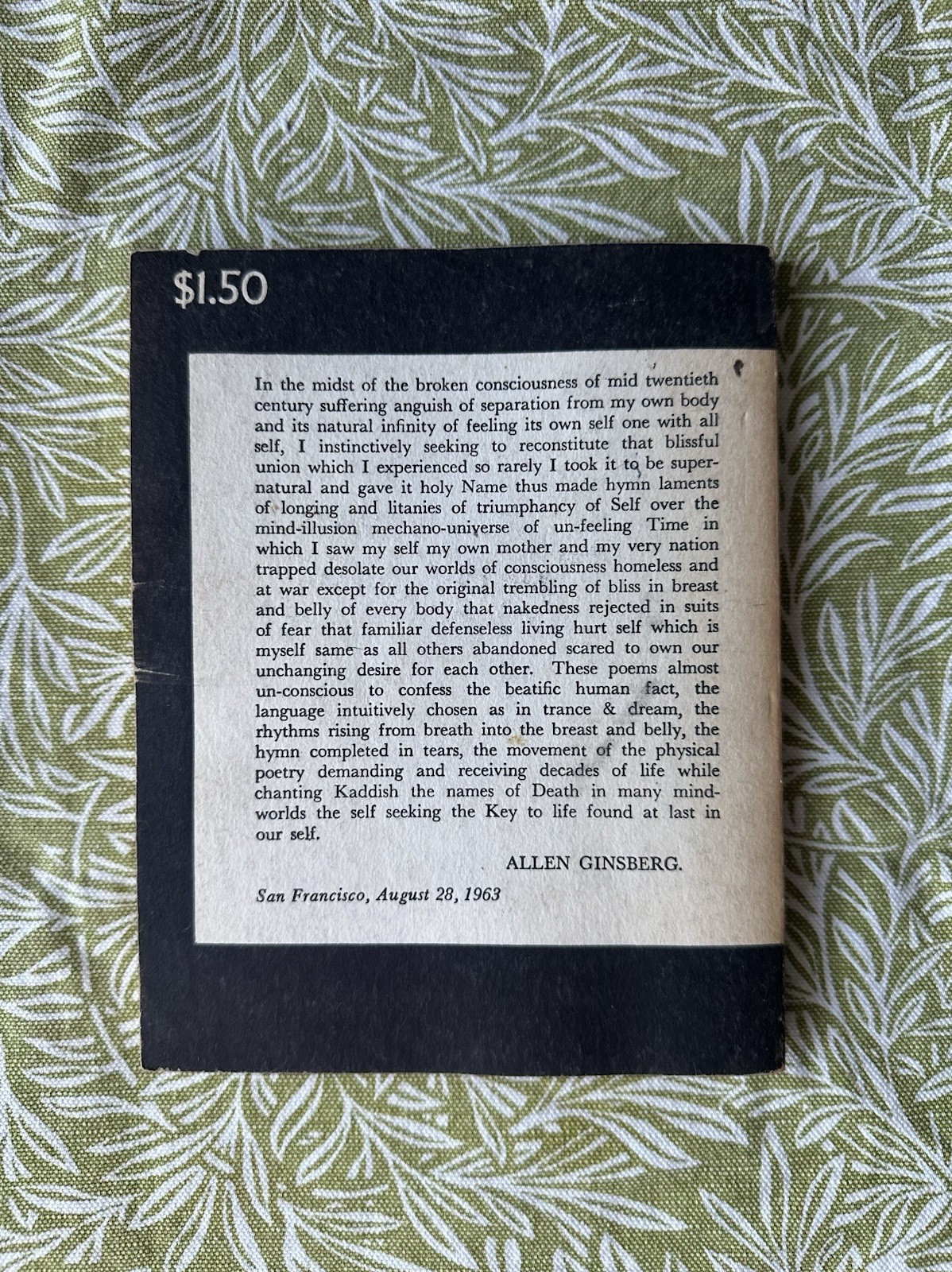 Allen Ginsberg – Kaddish and Other Poems, 1958-1960 – 8th Printing