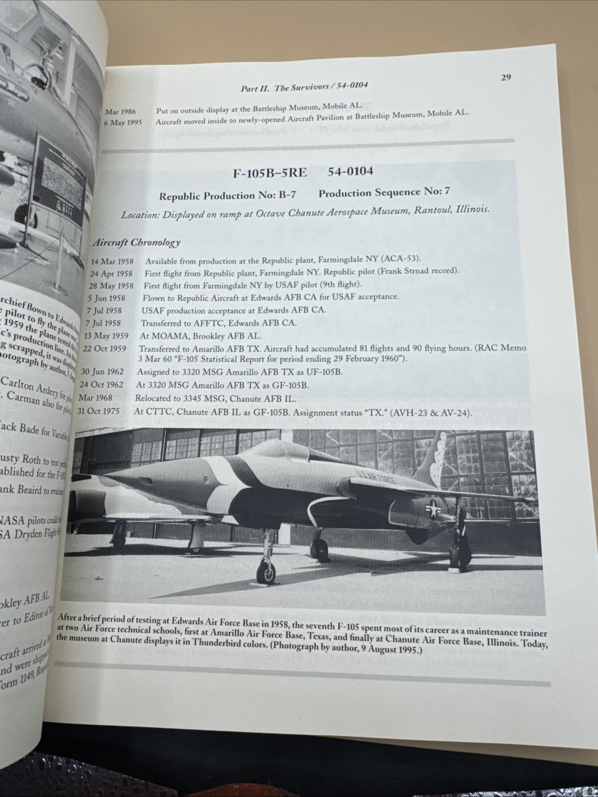 F-105 THUNDERCHIEFS: A 29-YEAR ILLUSTRATED OPERATIONAL HISTORY W Howard Plunkett