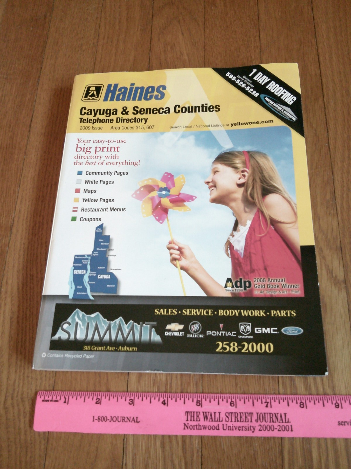 Cayuga Seneca County NY Phone Book Area Codes 315,607 White & Yellow Pages 2009