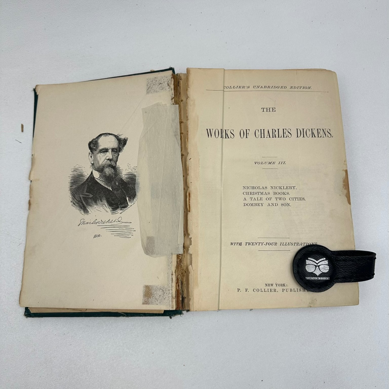 Works of Charles Dickens Vol 1-6 P. F. Collier Unabridged Illustrated Vintage