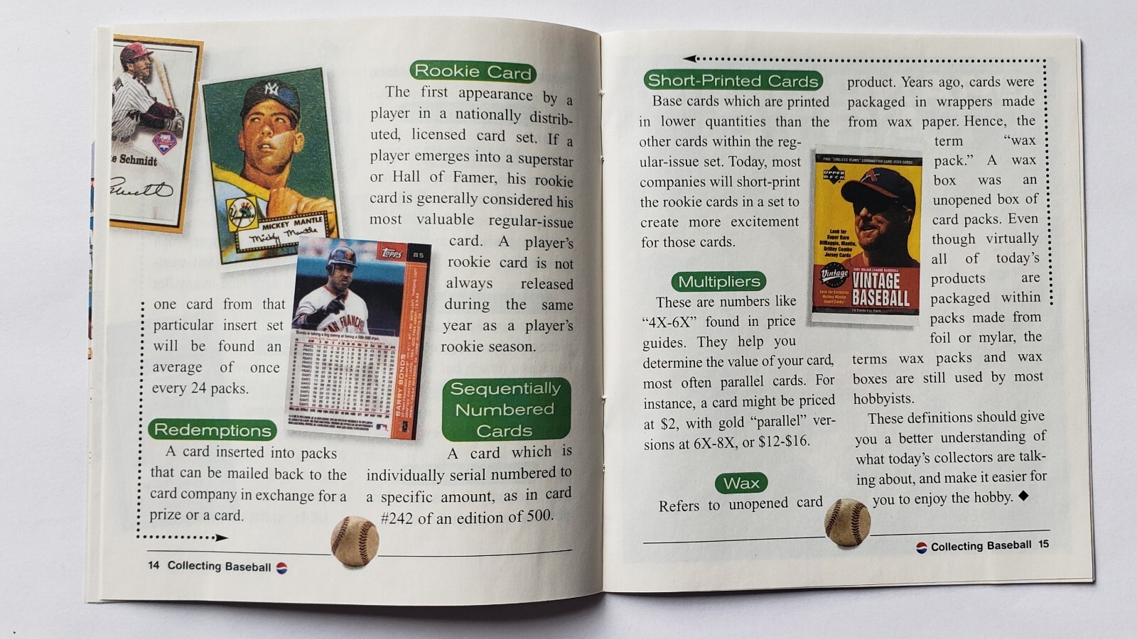 Vintage 2001 Pepsi Collecting Baseball Cards Booklet Magazine Comic MLB Mint