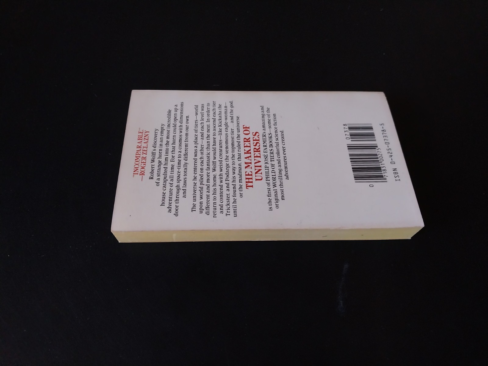 Philip Jose Farmer – The Maker of Universes – Berkley Edition 1st Printing 1984