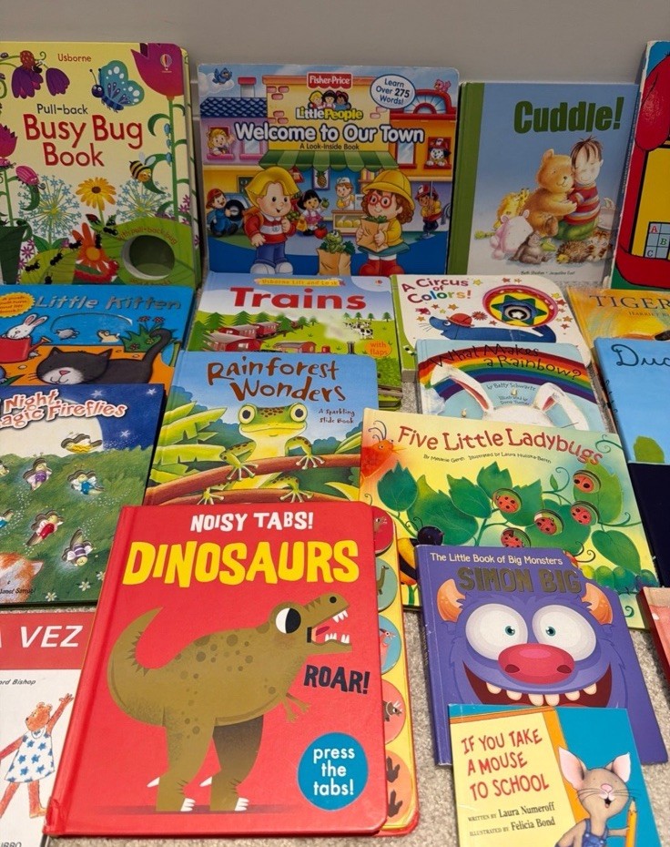 Assorted 19 toddler books- all hardcover and one paperback