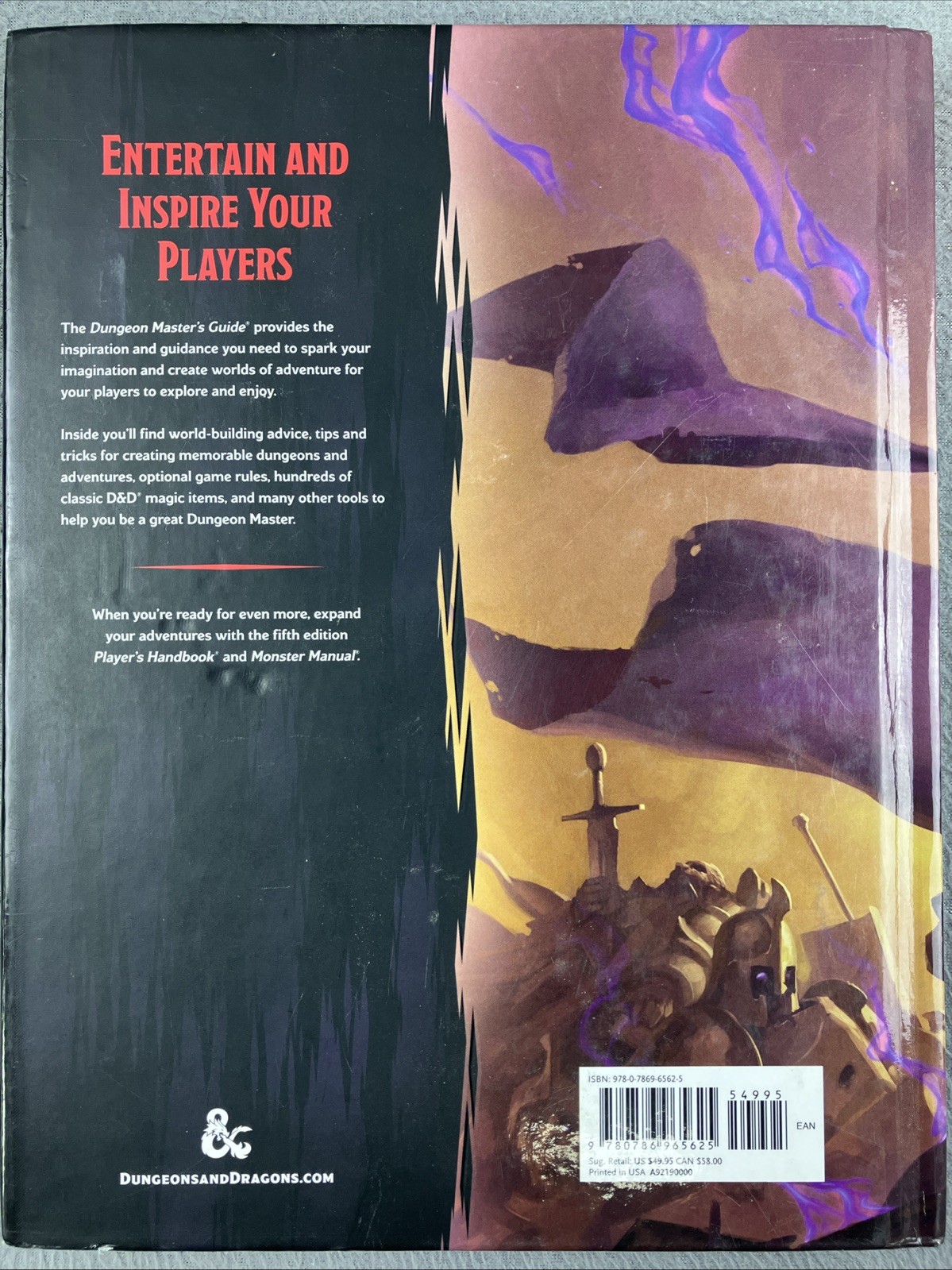 D&D 2014 Dungeon Master’s Guide – Hardcover, by Wizards RPG Team – Good