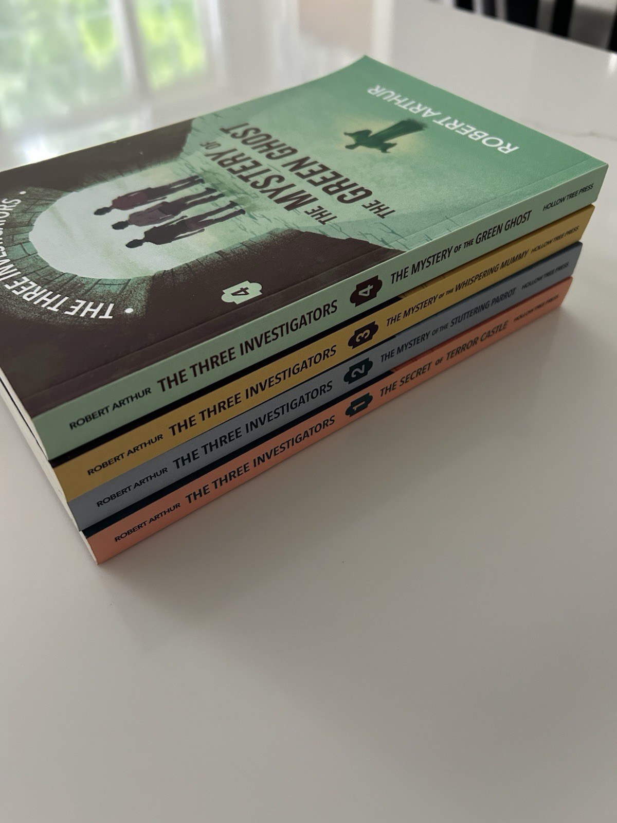 The Three Investigators Books #1-4. Paperback Hollow Tree Press Editions. Mint!