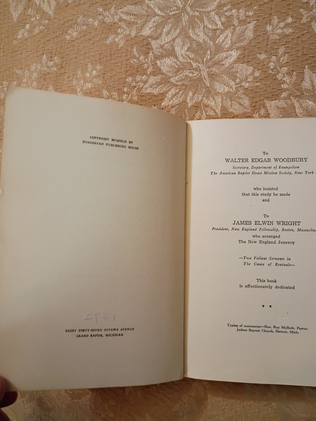 1942 Man of Like Passions Richard Ellsworth Day HC Charles G Finney Ex-Lib Book