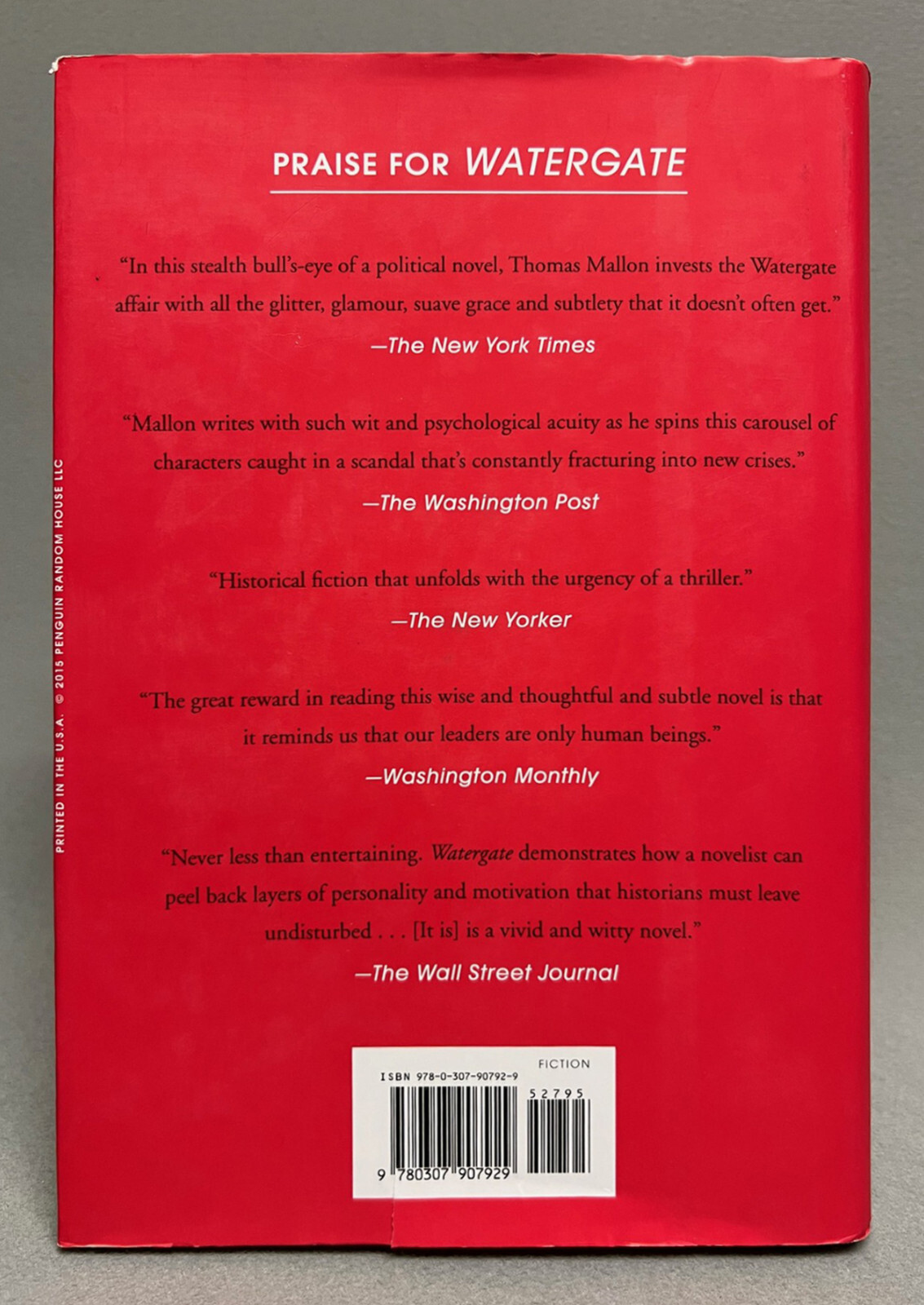 FINALE: A Novel of the Reagan Years (First Edtion) 2015 HARDCOVER Thomas Mallon