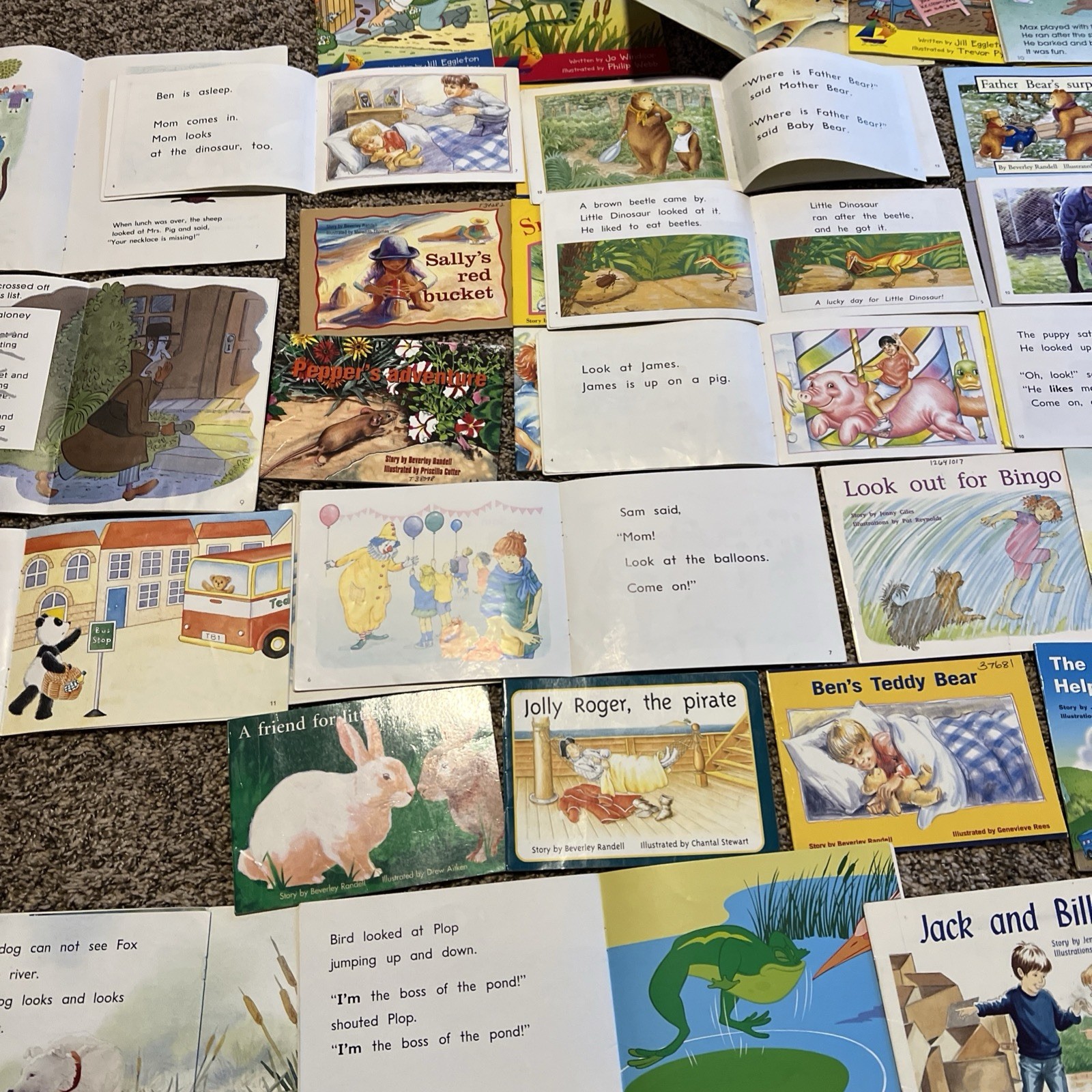 Lot of 44 Rigby PM Story Books Readers Early Learning Homeschool Sight Word K-2