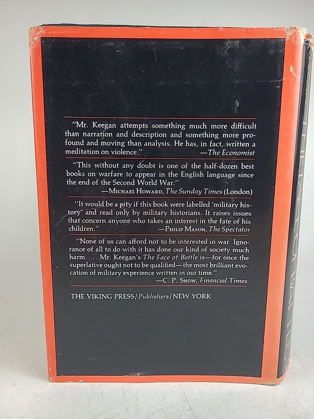The Face of Battle John Keegan 1976 Viking HCDJ Military History