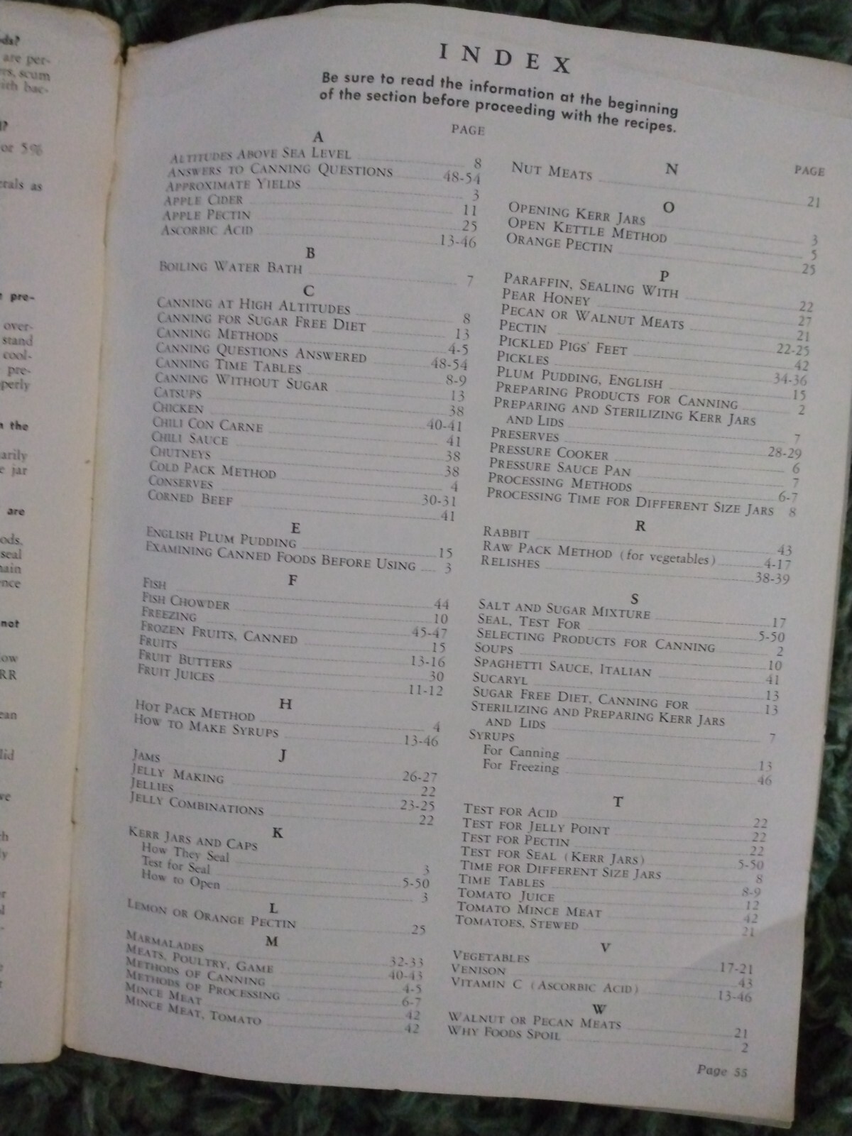 Vintage 1958 KERR Home Canning Book 58 PAGES
